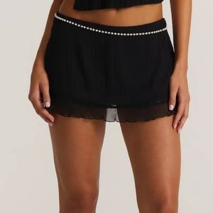 NWT black pearl mini skirt